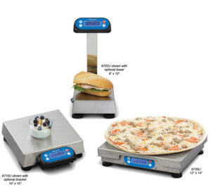 6700u scale with various food items
